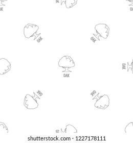 Oak pattern seamless vector repeat geometric for any web design