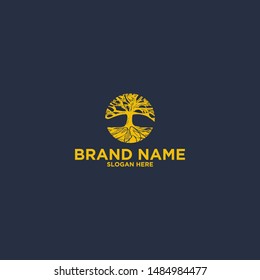 oak pharmaceutical logo design vector