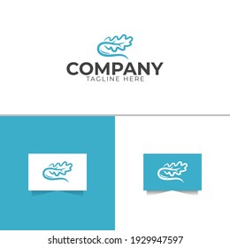 Plantilla de diseño de logotipo de río Oak