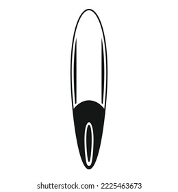 Oak sup board icon simple vector. Surf paddle. Water beach