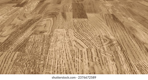 Textura de roble. Panel de roble montado en latas. Ilustración del vector