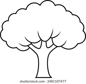 oak, this a editable Eps file , silhouette, illustration, vector 