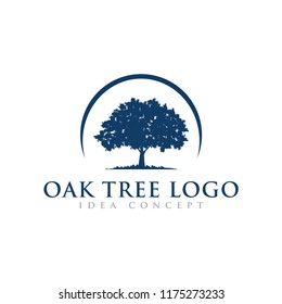 Oak Tree Concept Logo  Template 