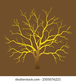 Oak Tree Drawing Design Vector Illustration Clipart Eps