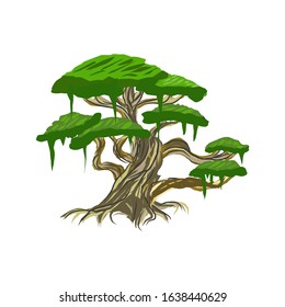 oak tree icon vector illustration eps 10