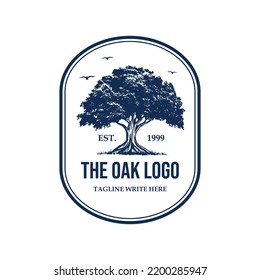 oak tree illustration image for logo 