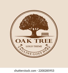 oak tree illustration image for logo 