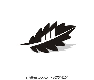 Oak Tree And Leaf Logo Template