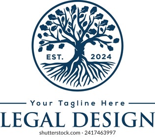 logotipo legal de roble, logotipo de roble, logotipo de vector de propiedad para descargar su empresa