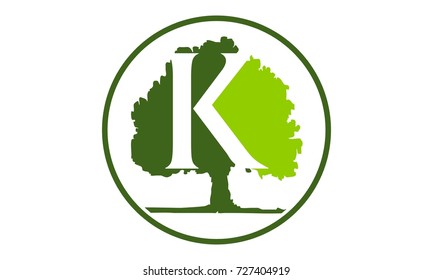 Oak Tree Letter K