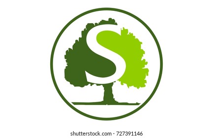 Oak Tree Letter S