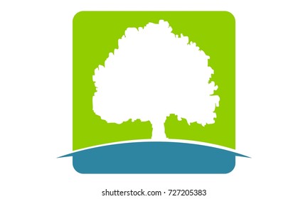 Oak Tree Logo Stock Vector (Royalty Free) 727205383 | Shutterstock