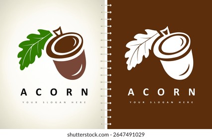 Logotipo da árvore de carvalho. Vetor de milho