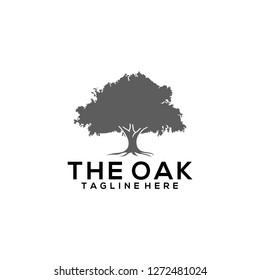 The Oak Tree Logo Design. Oak Leaf Logo Template