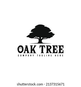 Oak Tree Logo Design Logo Template Stock Vector (royalty Free 