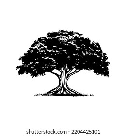 Vector de diseño del logotipo OAK TREE