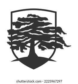 oak tree logo Icon Illustration Brand Identity
