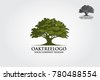 oak tree silhouette