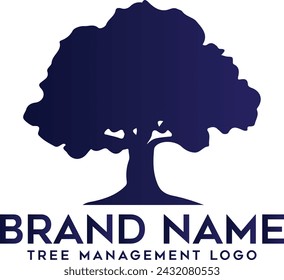 Eichenbaum Logo Illustration. Vektor-Silhouette eines Baums für Unternehmen herunterladen