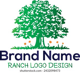 Logo de roble, logotipo de la propiedad, símbolo de madera de roble natural moderno. Descarga del logotipo del vector de la rama de la planta para su empresa