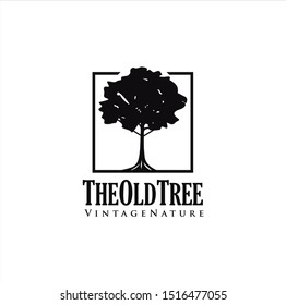 Oak Tree Logo Retro Hipster Vintage Stock Vector Royalty Free 1516477055