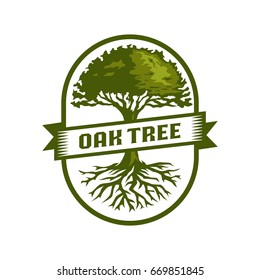 Oak Tree logo template