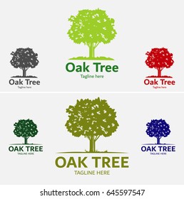 Oak Tree Logo Template Design