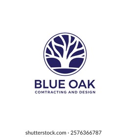 The Oak Tree Logo: A timeless design symbolizing strength, wisdom, and endurance. Ideal for businesses in education, heritage, sustainability, or industries valuing stability and growth.