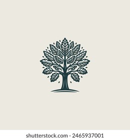 oak tree logo, oak trees, oak tree silhouette, oak vector,