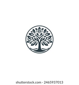 oak tree logo, oak trees, oak tree silhouette, oak vector,