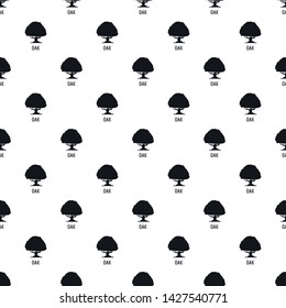 Oak tree pattern seamless vector repeat geometric for any web design