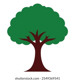 A oak tree vector illustration