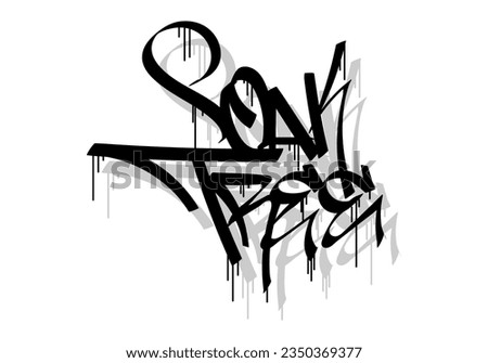 Similar – Image, Stock Photo zoNk Graffiti Tagger Sadly