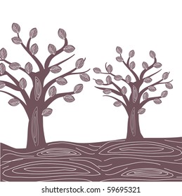 Oak trees