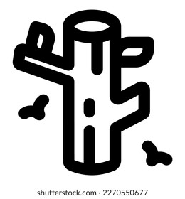 gráfico de iconos de vectores de roble