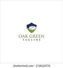 oak vector logo design modern art