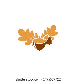 Oak.branch template vector illustration concept