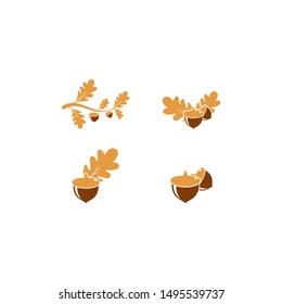 Oak.branch template vector illustration concept