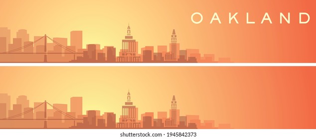 Oakland Beautiful Skyline Scenery Banner