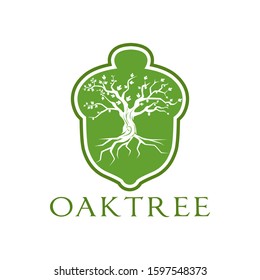 Oaktree Logo Template Vector Illustrator
