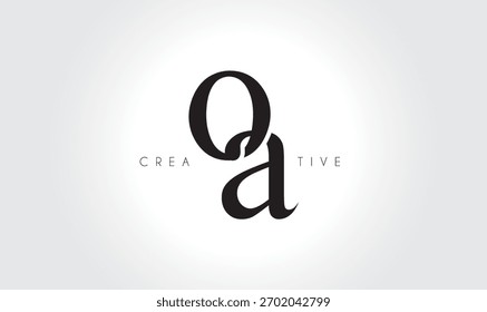 OAoa Elegant Serif Monogram Logo – Luxury Lowercase Typographic Lettermark for Modern Branding
