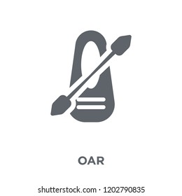 Oar icon. Oar design concept from Camping collection. Simple element vector illustration on white background.