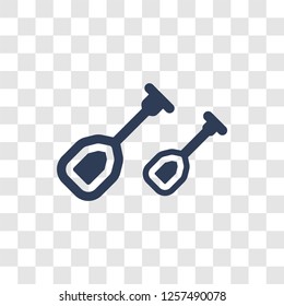 Oar icon. Trendy Oar logo concept on transparent background from camping collection