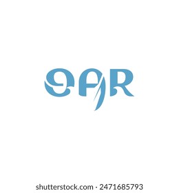 oar lettering logotype logo icon vector template