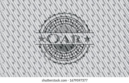 Oar silberner Button. Skaliert Muster. Vektorillustration Illustration. Detaillierte Angaben.
