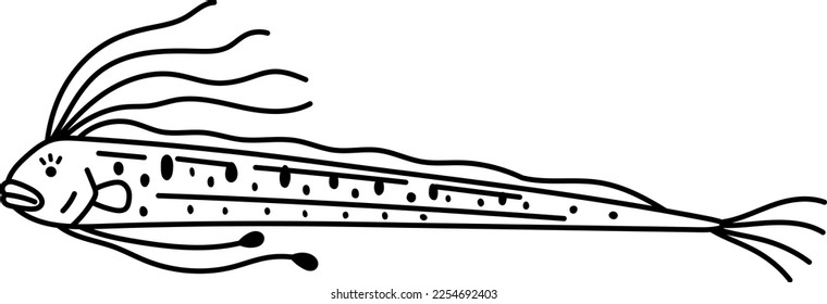 Ilustración vectorial aislada de la oruga.