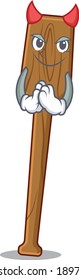 Oars clothed as devil cartoon character design concept