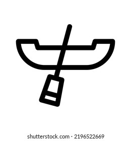 oars icon or logo isolated sign symbol vector illustration - high quality black style vector icons
