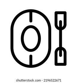 oars icon or logo isolated sign symbol vector illustration - high quality black style vector icons
