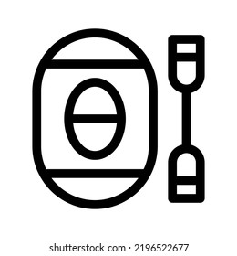 oars icon or logo isolated sign symbol vector illustration - high quality black style vector icons
